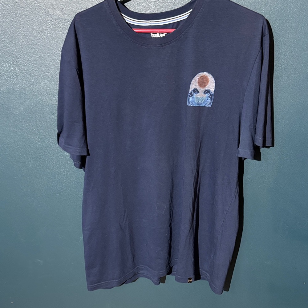 Farwest Navy Blue Short Sleeve Tee with Graphic